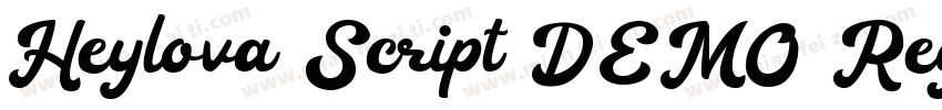 Heylova Script DEMO Regular字体转换